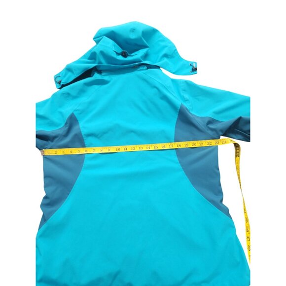 Eddie Bauer Womens XL Turquoise Jacket With Detachable Hood medium weight - Picture 7 of 16